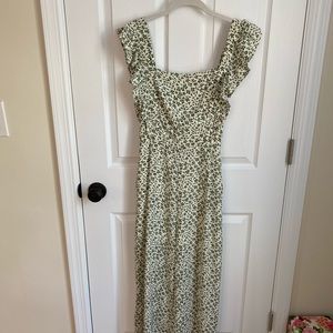 Green Floral Jumpsuit